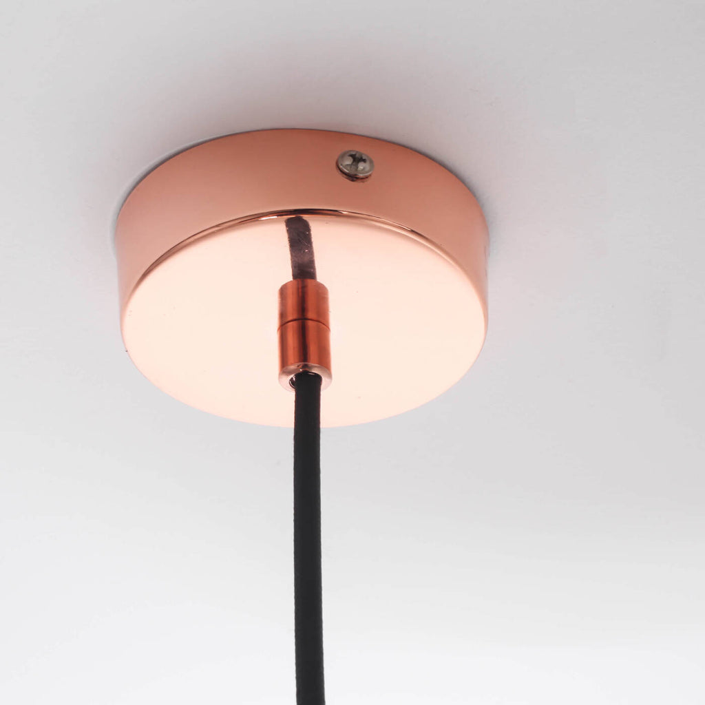 Lampa wisząca PALLA, mała, miedziana, 1x40W E14