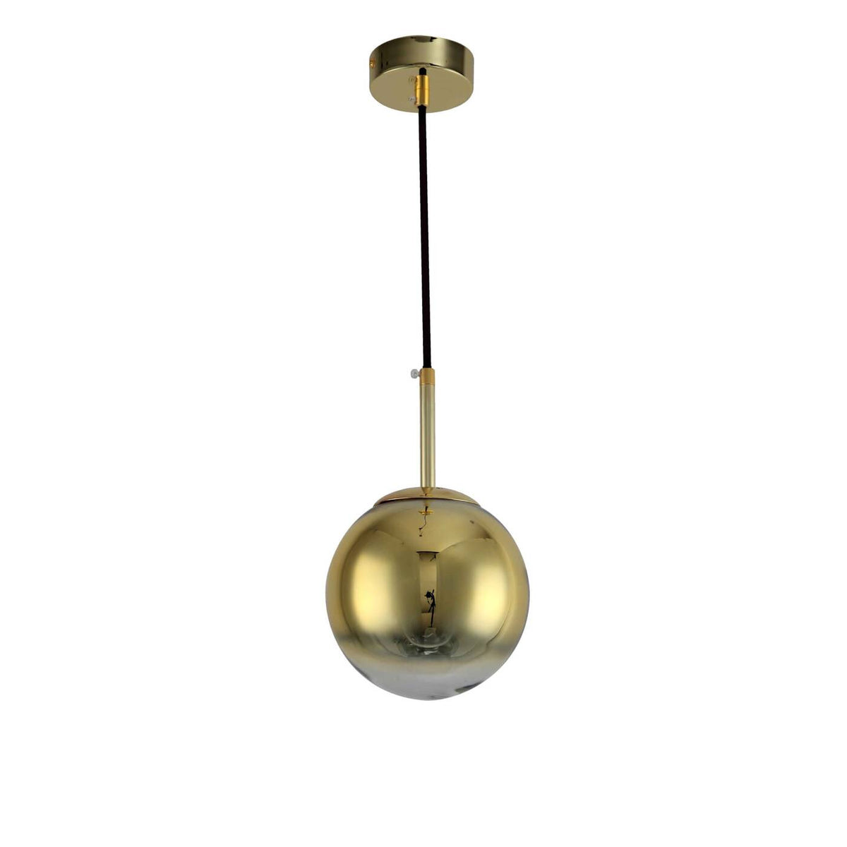 Lampa wisząca PALLA, mała, złota, 1x40W E14