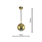 Lampa wisząca PALLA, mała, złota, 1x40W E14