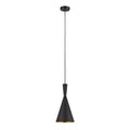 Lampa wisząca PEDRO śr. 19cm E27 | czarny/mosiężny
