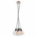 Lampa wisząca PERIFO MDM-2272/4 BK+COP, 4x60W E27