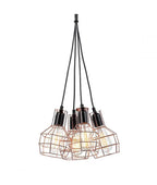 Lampa wisząca PERIFO MDM-2272/4 BK+COP, 4x60W E27