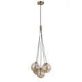 Lampa wisząca Perlos śr. 35cm 5xG9 | miodowy/bursztynowy