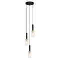 Lampa wisząca Perola wys. cał. 132cm 3xE14 | czarna