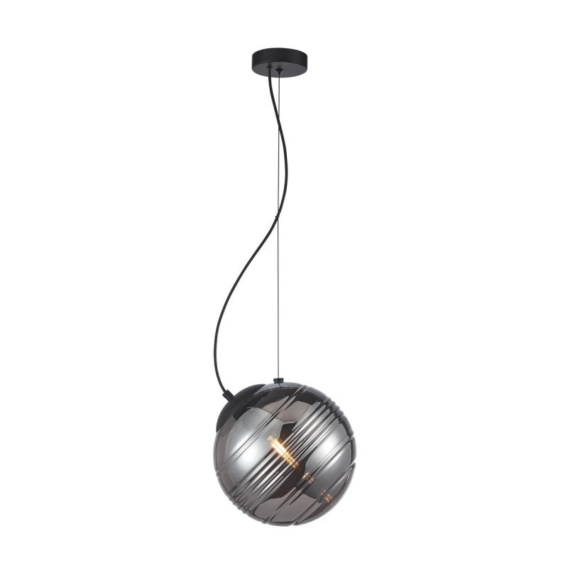 Lampa wisząca Perona śr. 25cm E27 | czarny