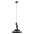 Lampa wisząca RETRO Garibaldo śr. 31cm E27 | szara