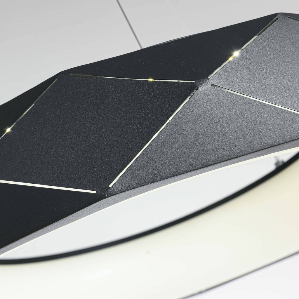 Lampa wisząca REUS LED czarna 60cm