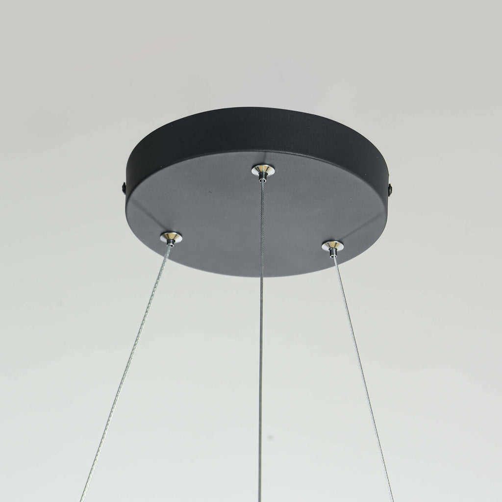 Lampa wisząca REUS LED czarna 60cm