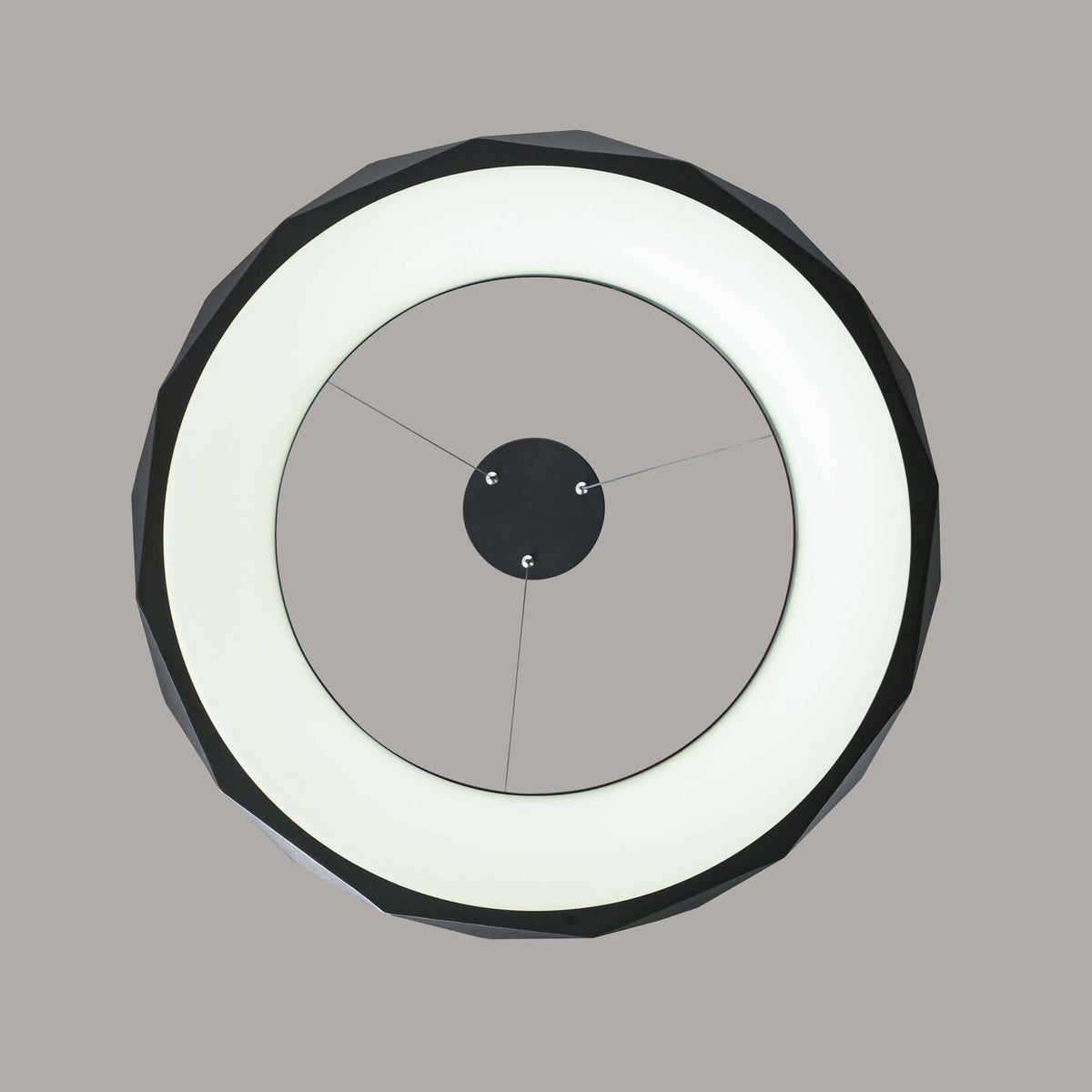 Lampa wisząca REUS LED czarna 60cm