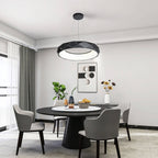 Lampa wisząca REUS LED czarna 60cm