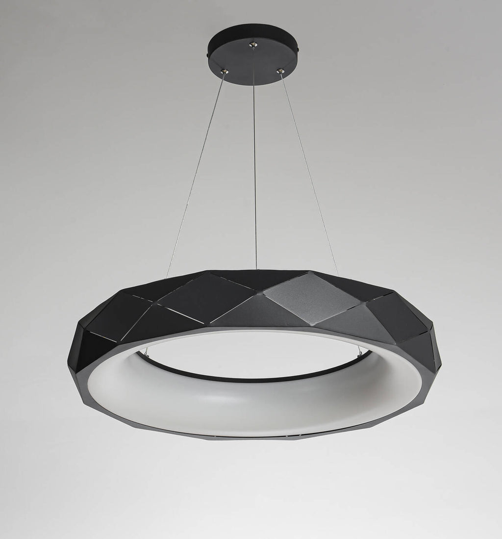 Lampa wisząca REUS LED czarna 60cm
