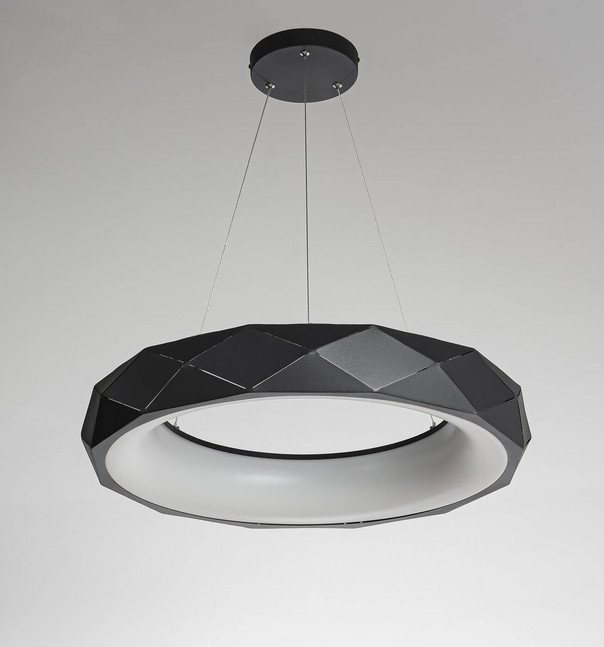 Lampa wisząca REUS LED czarna 60cm