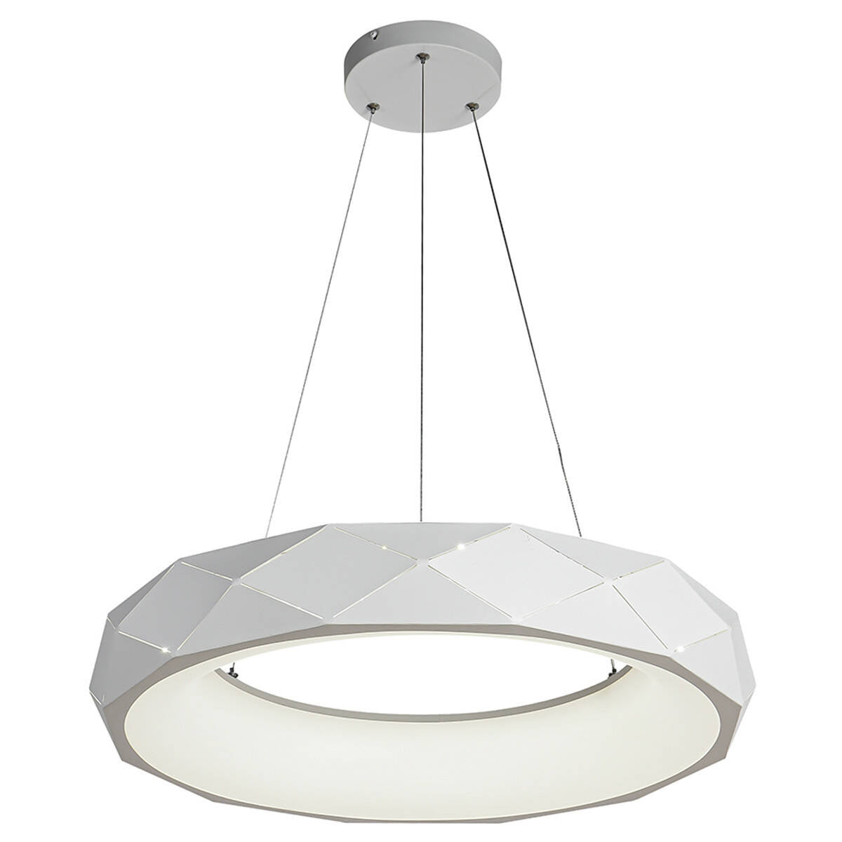 Lampa wisząca REUS, biała, 36W LED, barwa neutralna 4000K