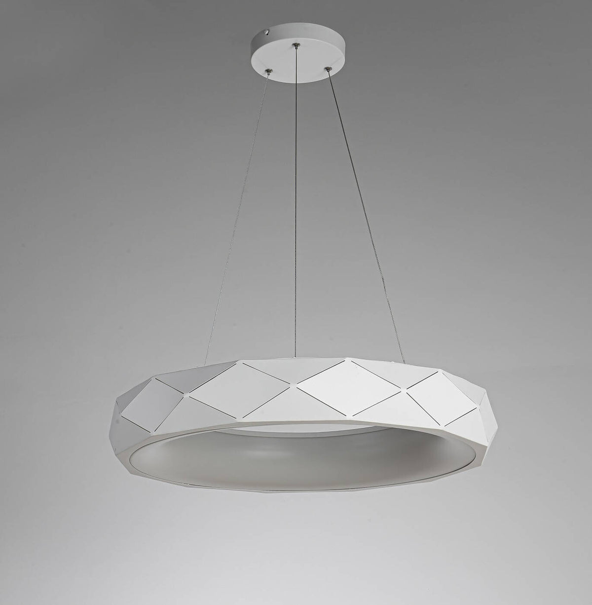 Lampa wisząca REUS, biała, 36W LED, barwa neutralna 4000K