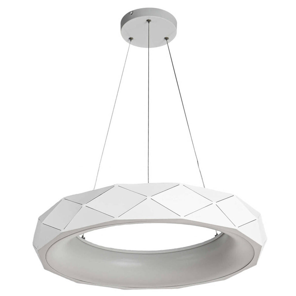 Lampa wisząca REUS, biała, 36W LED, barwa neutralna 4000K