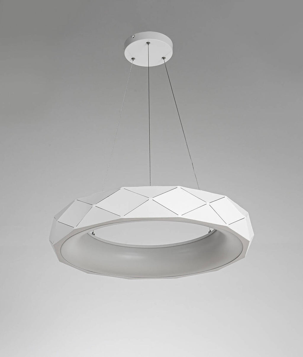 Lampa wisząca REUS, biała, 36W LED, barwa neutralna 4000K