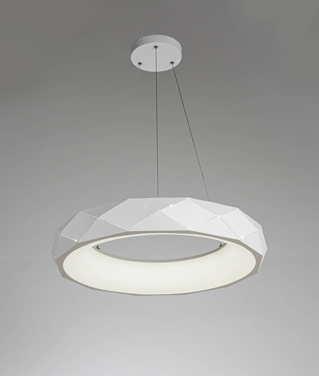 Lampa wisząca REUS, biała, 36W LED, barwa neutralna 4000K