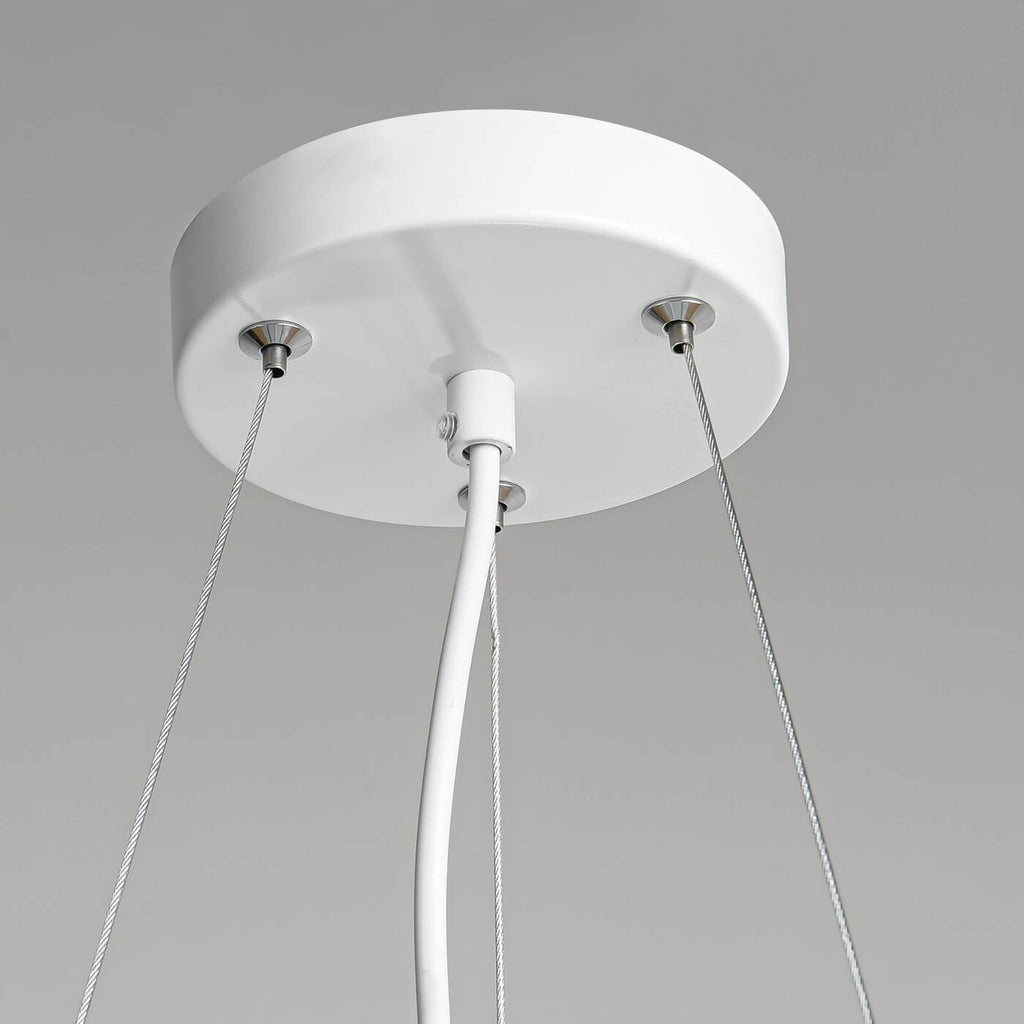 Lampa wisząca REUS biała 47cm