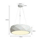 Lampa wisząca REUS biała 47cm