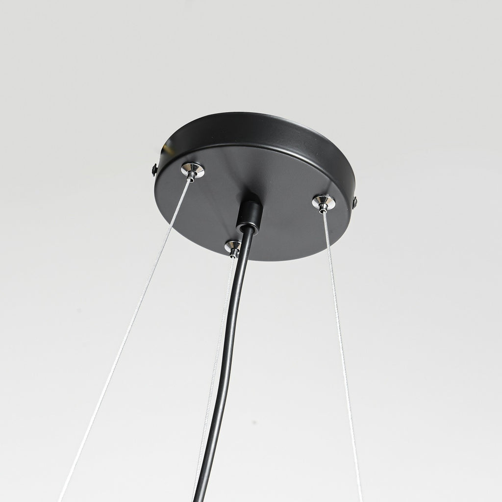 Lampa wisząca REUS czarna 47cm