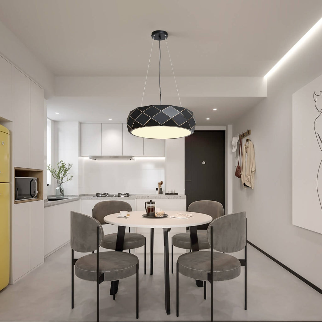 Lampa wisząca REUS czarna 47cm