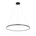 Lampa wisząca RING L 80cm 40W LED barwa zmienna CCT | czarny