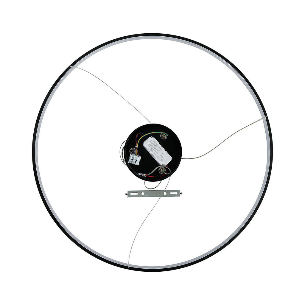 Lampa wisząca RING M 66cm 35W LED barwa zmienna CCT | czarny