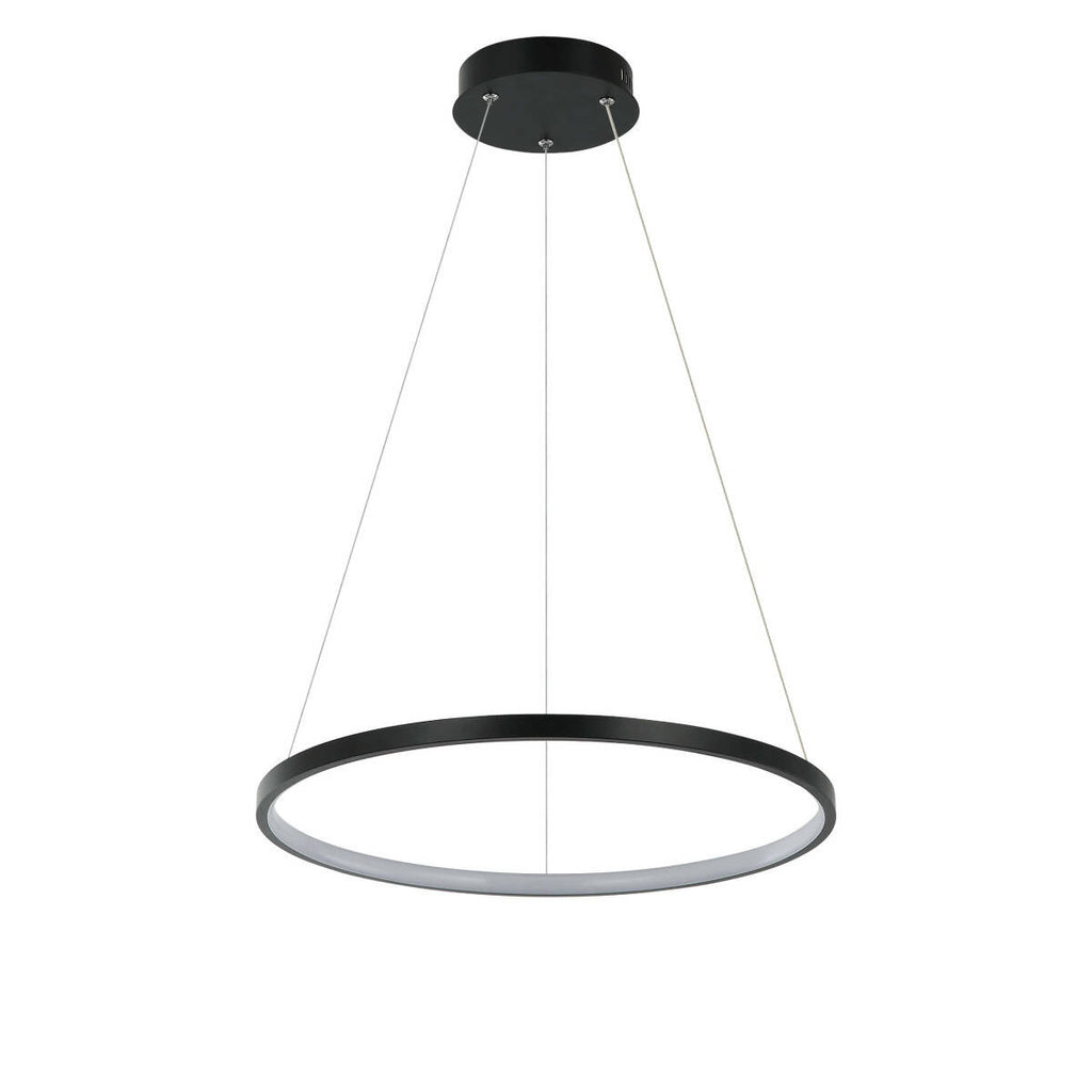 Lampa wisząca RING S 40cm 22W LED barwa zmienna CCT | czarny