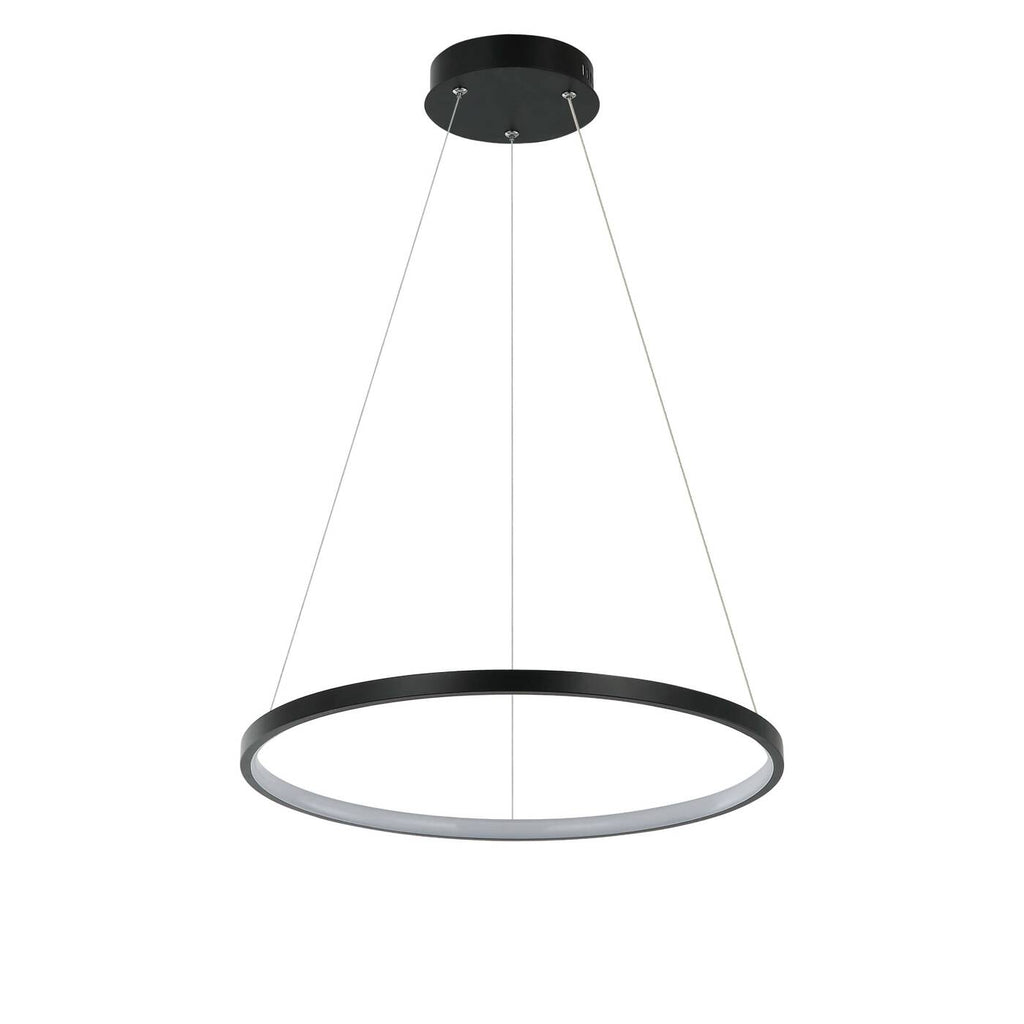 Lampa wisząca RING, mała, czarna, 24W LED, barwa neutralna 4000K