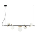 Lampa wisząca Reverso dł. 102cm 5xG9 | czarny
