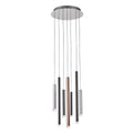 Lampa wisząca Reyna śr. 35cm 28W 16xLED barwa ciepła 3000K | chrom/czarny/miedź