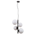 Lampa wisząca Riga wys. cał. 120cm 4xE14/E27 | czarna