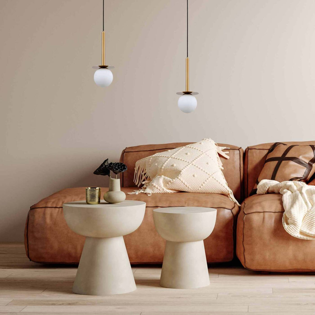 Lampa wisząca Roma 1, złota z białym kloszem, 1x40W E14