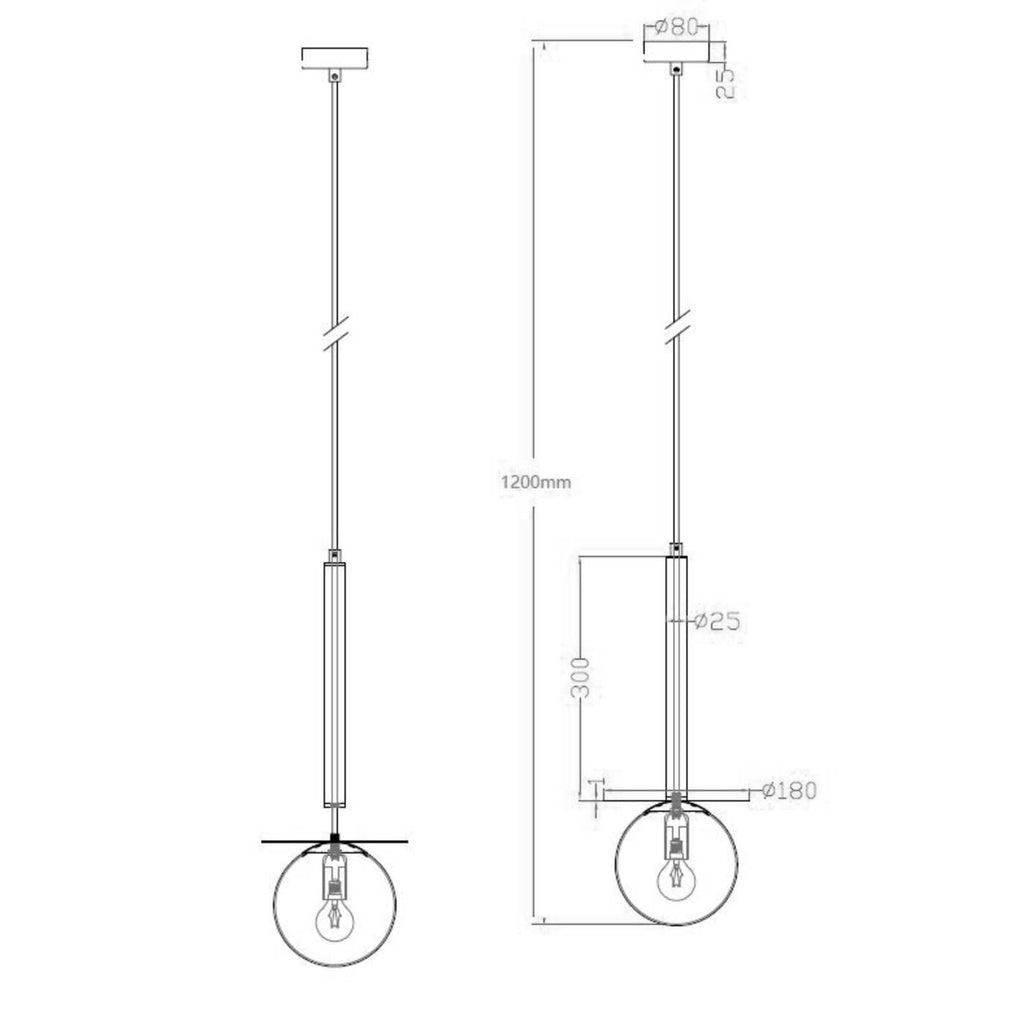 Lampa wisząca Roma 1, złota z białym kloszem, 1x40W E14