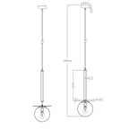 Lampa wisząca Roma 1, złota z białym kloszem, 1x40W E14