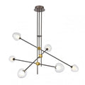 Lampa wisząca Romily śr. 97cm 4W 6xLED ciepła biel 3000K | kawowa