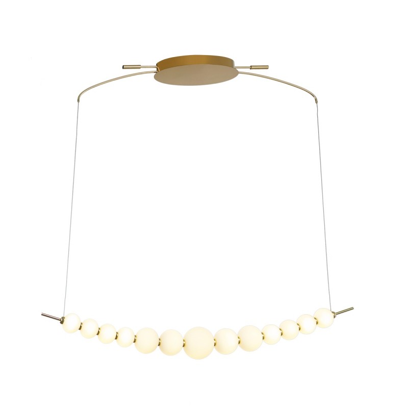 Lampa wisząca Ronza dł.107cm 37W LED ciepła biel 3000K | złoty