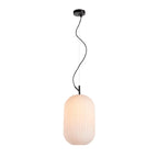 Lampa wisząca Rues śr. 25cm E27 | czarny/biały