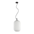 Lampa wisząca Rues śr. 25cm E27 | czarny/biały