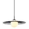 Lampa wisząca SALLY śr. 11cm E27 | czarny/biały