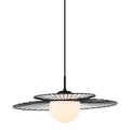 Lampa wisząca SARAH śr. 11cm E27 | czarny/biały