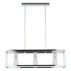 Lampa wisząca SIGALO dł. 73cm 3xE27 | chrom