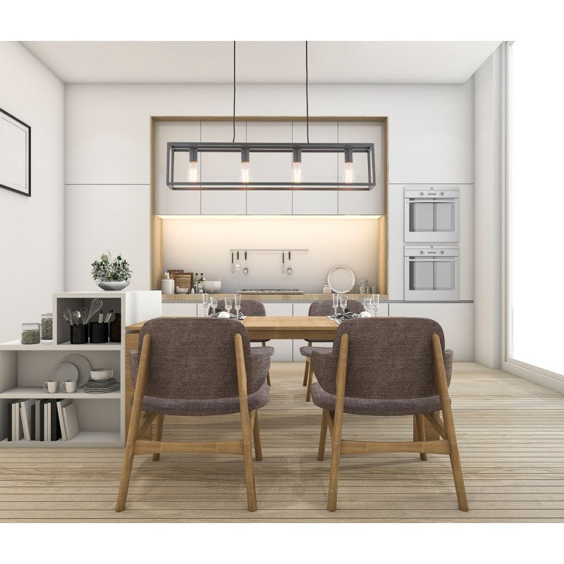 Lampa wisząca SIGALO dł. 98cm 4xE27 | chrom