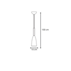 Lampa wisząca SOLIN, czarny/złoty, 1x60W E27