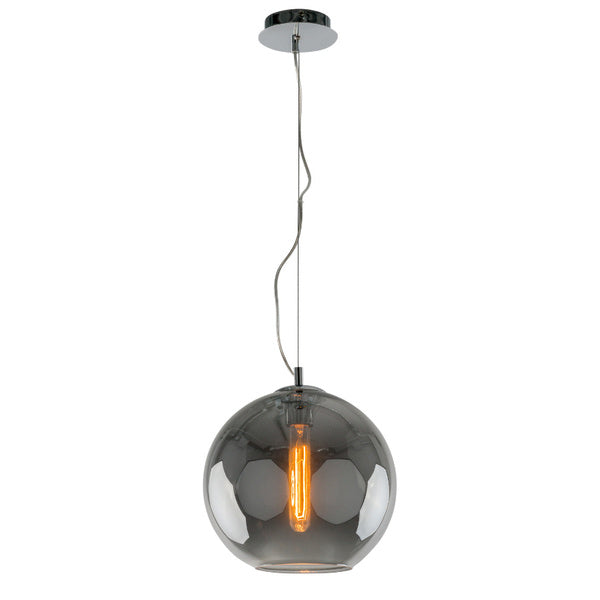 Lampa wisząca SPECTRE śr. 28cm E27 | dymiony