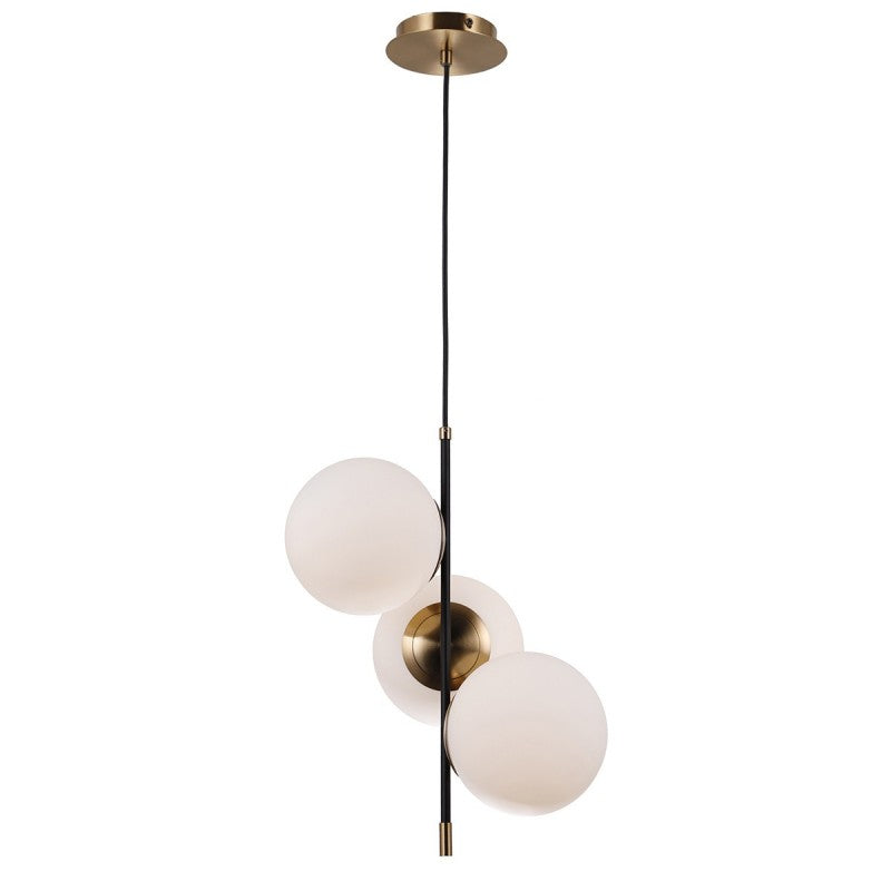 Lampa wisząca STELIA śr. 33cm 3xE14 | brązowy