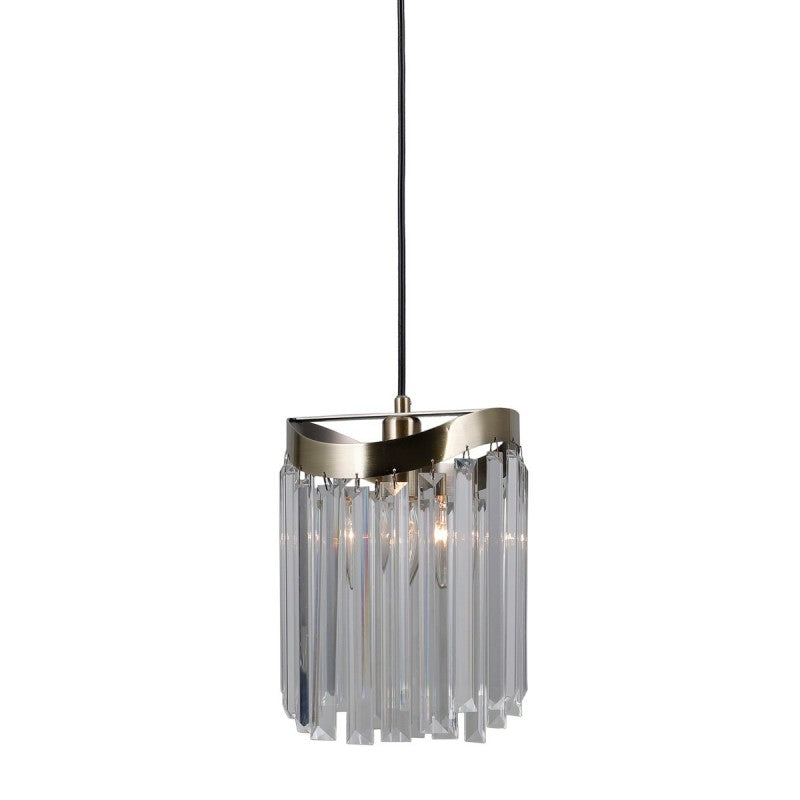 Lampa wisząca Sabriga wys. cał. 120cm E14 | brąz antyczny
