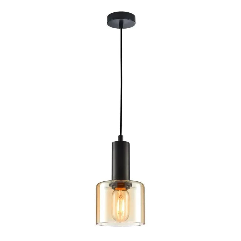 Lampa wisząca Santia śr. 12cm E27 | czarny