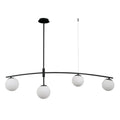Lampa wisząca Senai wys. cał. 82,5cm 4xG9 | czarny satynowy
