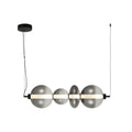 Lampa wisząca Sonte dł. 74cm 36W LED barwa ciepła 3000K | czarny/dymiony